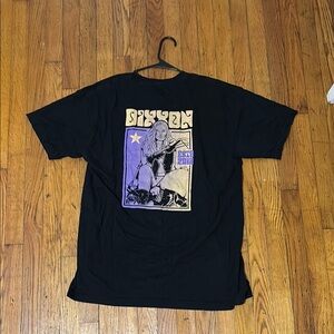 DIXXON Black Tee with Purple Graphic